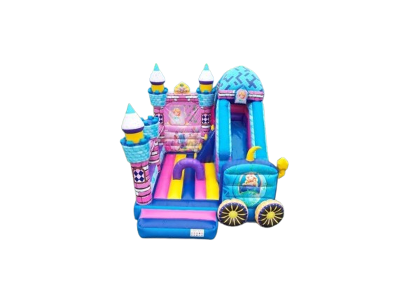 Vente château gonflable combo "princesse"