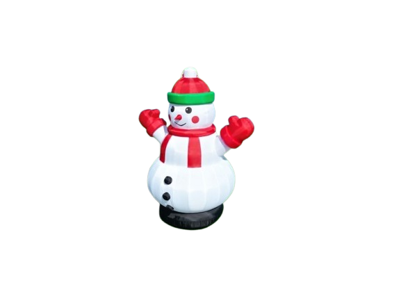 Vente structure gonflable décorative Bonhomme de neige Noel