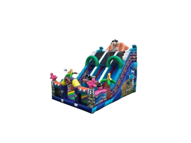 Vente château gonflable toboggan pirate