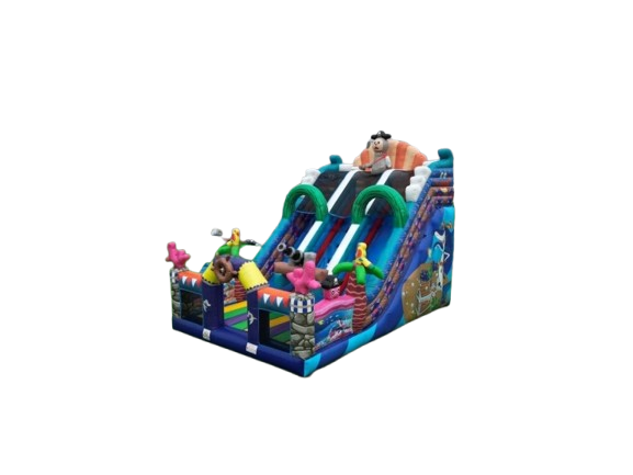 Vente château gonflable toboggan pirate