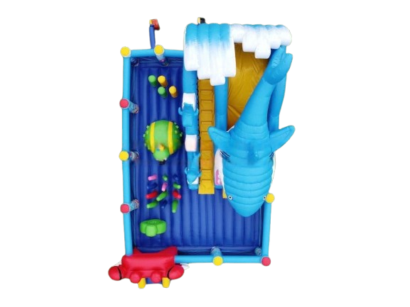 Vente château gonflable toboggan Requin