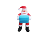 Vente structure gonflable décorative père noël