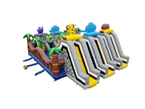 Vente château gonflable toboggan jungle city