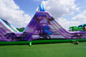Vente château gonflable parcours d'obstacle dragon
