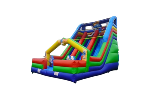 Vente château gonflable toboggan Schtroumpfs