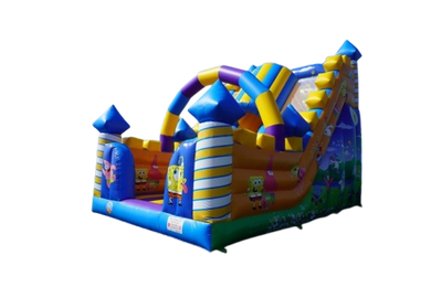 Vente château gonflable toboggan Bob l'éponge