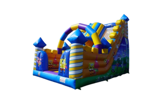 Vente château gonflable toboggan Bob l'éponge