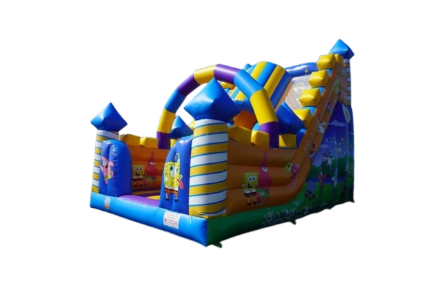 Vente château gonflable toboggan Bob l'éponge