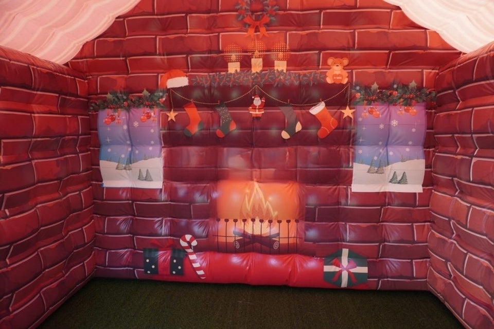 Vente structure gonflable décorative chalet de Noel