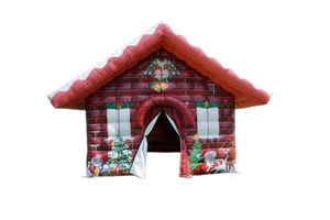 Vente structure gonflable décorative chalet de Noel