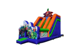 Vente château gonflable toboggan Minecraft