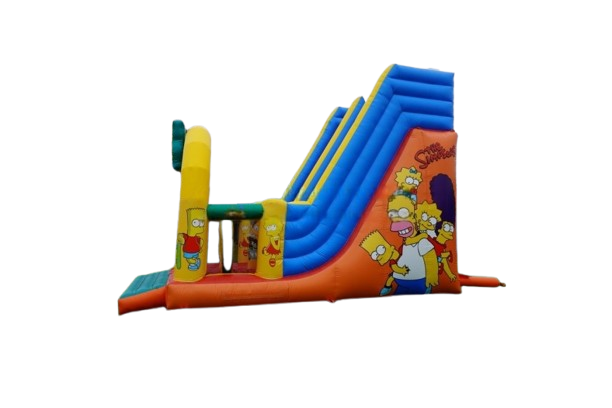 Vente château gonflable toboggan les Simpsons