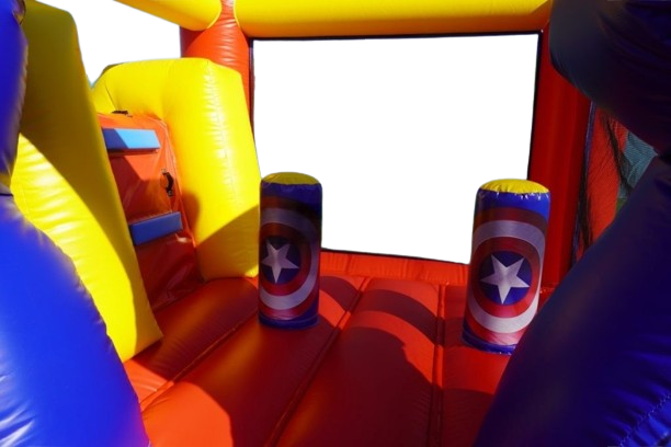 Vente château gonflable combo "Avengers"