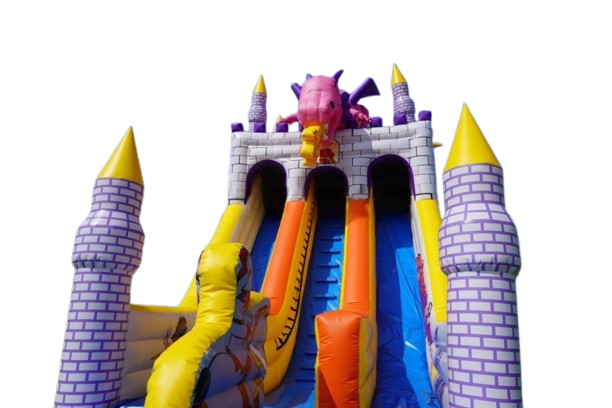 Vente château gonflable toboggan château du dragon