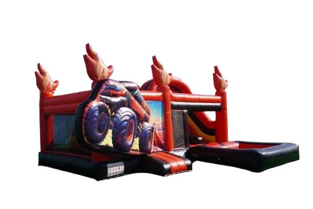 Vente château gonflable combo Monster truck