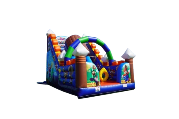 Vente château gonflable toboggan Mario