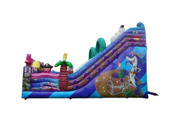 Vente château gonflable toboggan pirate
