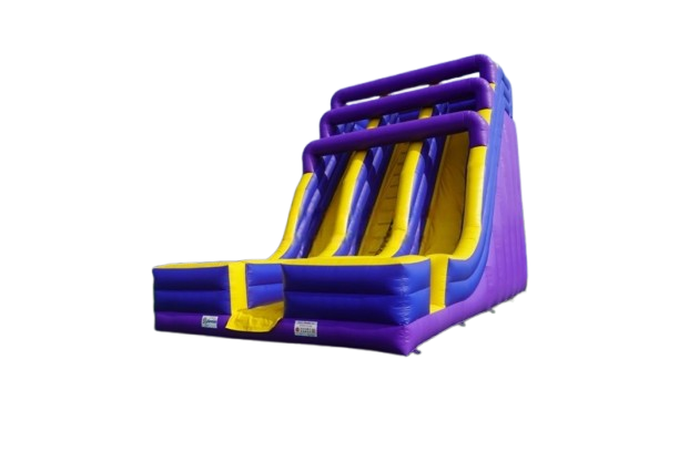 Vente château gonflable toboggan purple