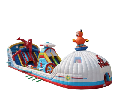 Vente château gonflable toboggan Spiderman