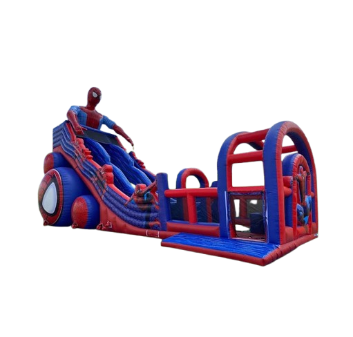 Vente château gonflable toboggan Spiderman
