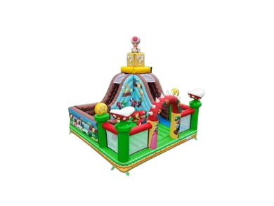 Vente château gonflable toboggan Mario