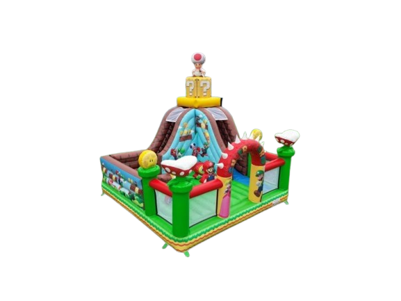 Vente château gonflable toboggan Mario