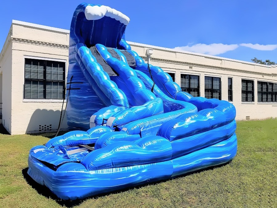 Vente château gonflable toboggan aquatique Curve Speed
