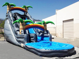 Vente château gonflable toboggan aquatique