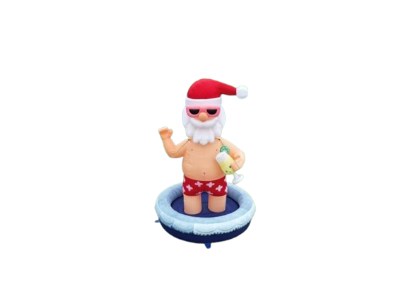 Vente structure gonflable père noël Hawaï