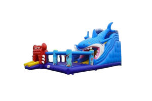 Vente château gonflable toboggan Requin