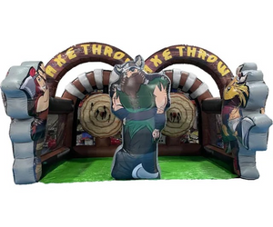 Vente Château gonflable jeux "lancer de hache vikings"