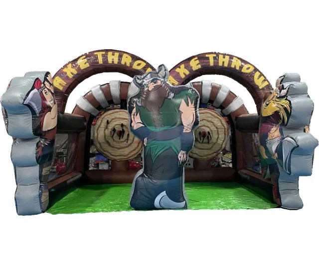Vente Château gonflable jeux "lancer de hache vikings"