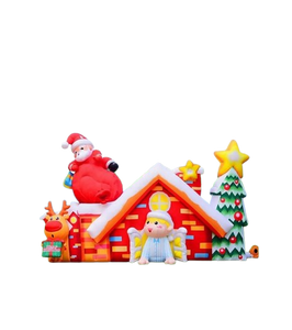 Vente structure gonflable décorative "Maison de noël"