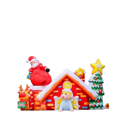 Vente structure gonflable décorative "Maison de noël"