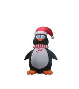 Vente structure gonflable décorative "pingouin de noël"