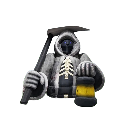 Vente structure gonflable décorative "faucheuse halloween"