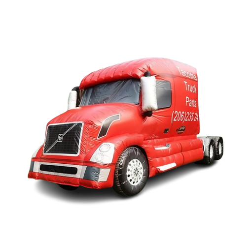 Vente structure gonflable décorative "camion américain"