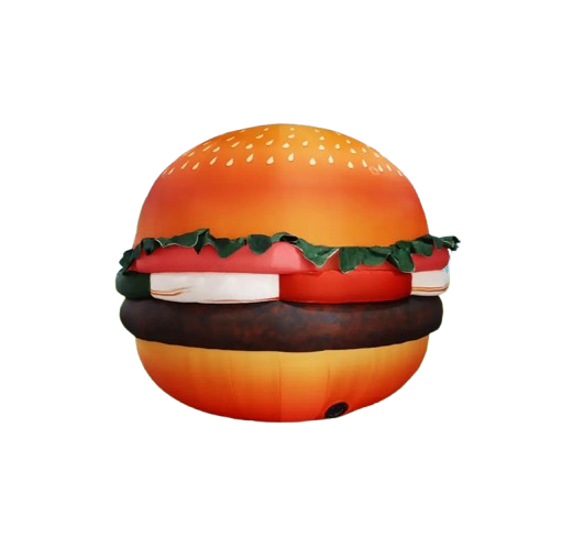 Vente structure gonflable décorative "Burger"