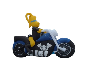 Vente structure gonflable décorative "Moto"
