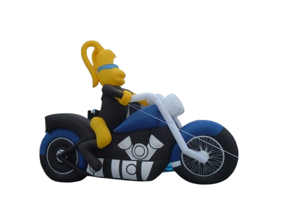 Vente structure gonflable décorative "Moto"