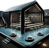 Vente bar gonflable pool bar