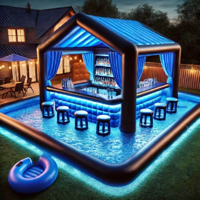 Vente bar gonflable pool bar