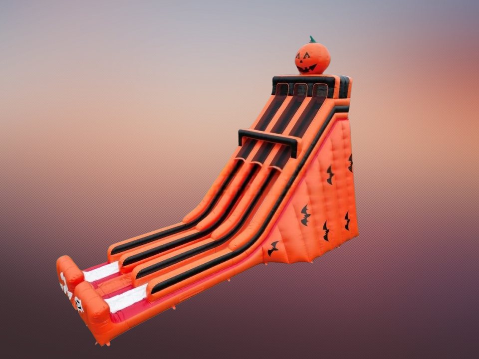 Vente château gonflable toboggan géant halloween