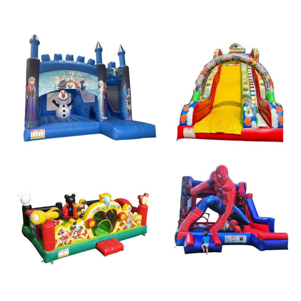 Location château gonflable ( Parc 4 structures gonflable )