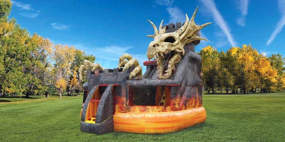 Vente château gonflable combo dragon