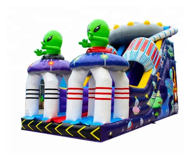 Vente château gonflable toboggan extraterrestre