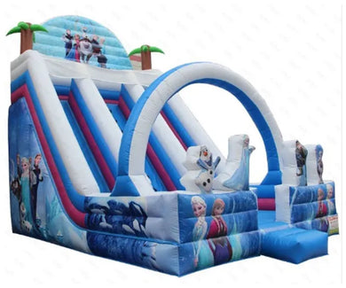 Vente château gonflable toboggan reine des neiges