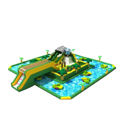 Vente château gonflable géant aquatique jungle