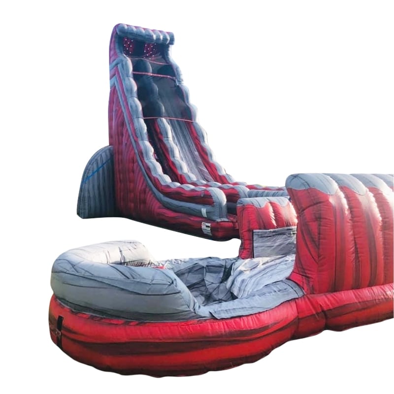 Vente toboggan aquatique gonflable speed red