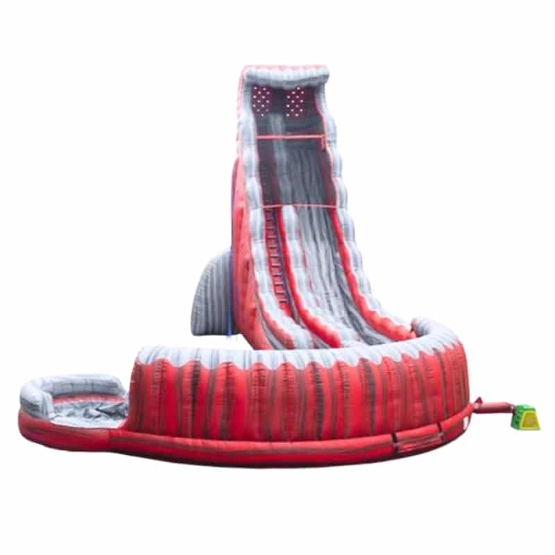 Vente toboggan aquatique gonflable speed red
